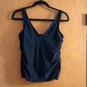 Lands' End Women's Black Swim Top
